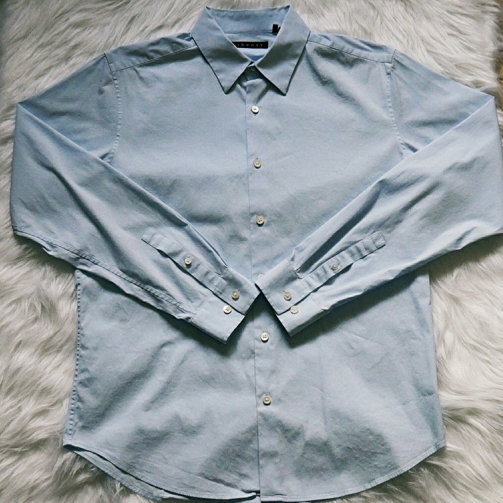 🛍Theory Stretch Cotton Tailored-Fit Shirt🛍
